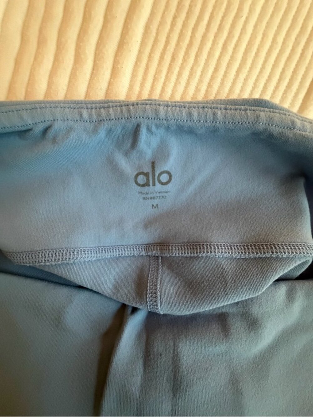 ALO Yoga Periwinkle Dusty Blue High-Waist Stretch Leggings Size M